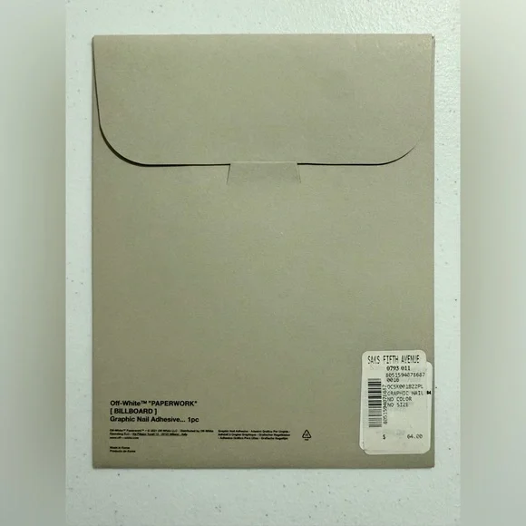 Off-White “Paperwork” Graphic Nail Adhesive